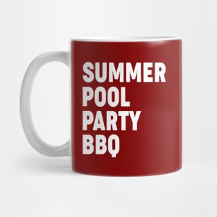 Summer Pool Party BBQ Mug